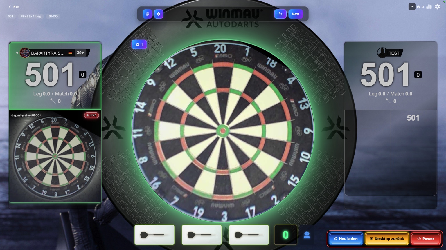 Match mit Live-Cam
