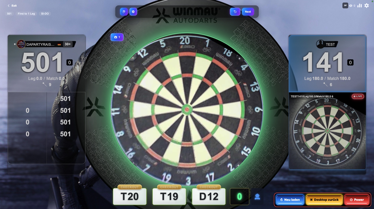 Live-Cam Spieler 2